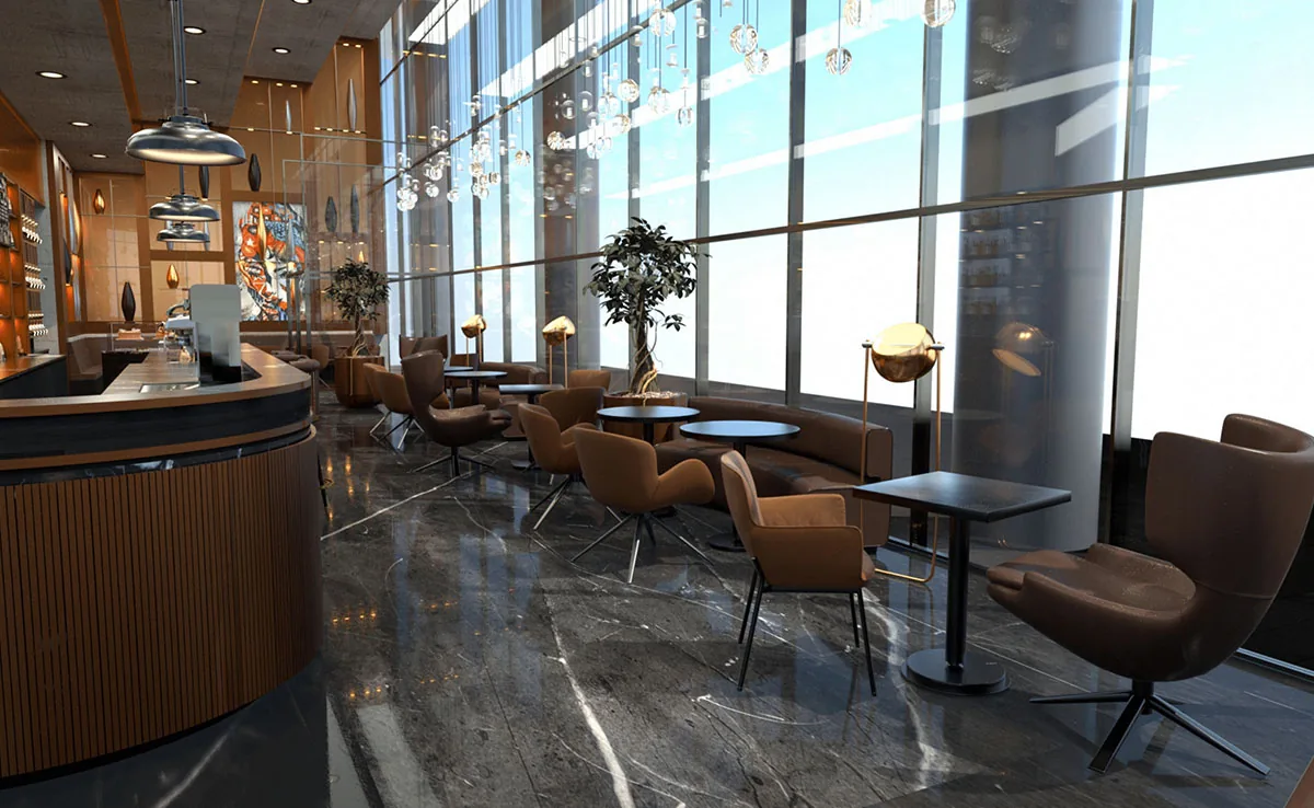Maxim · Lounge · 3D-Visualisierung